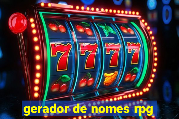 gerador de nomes rpg